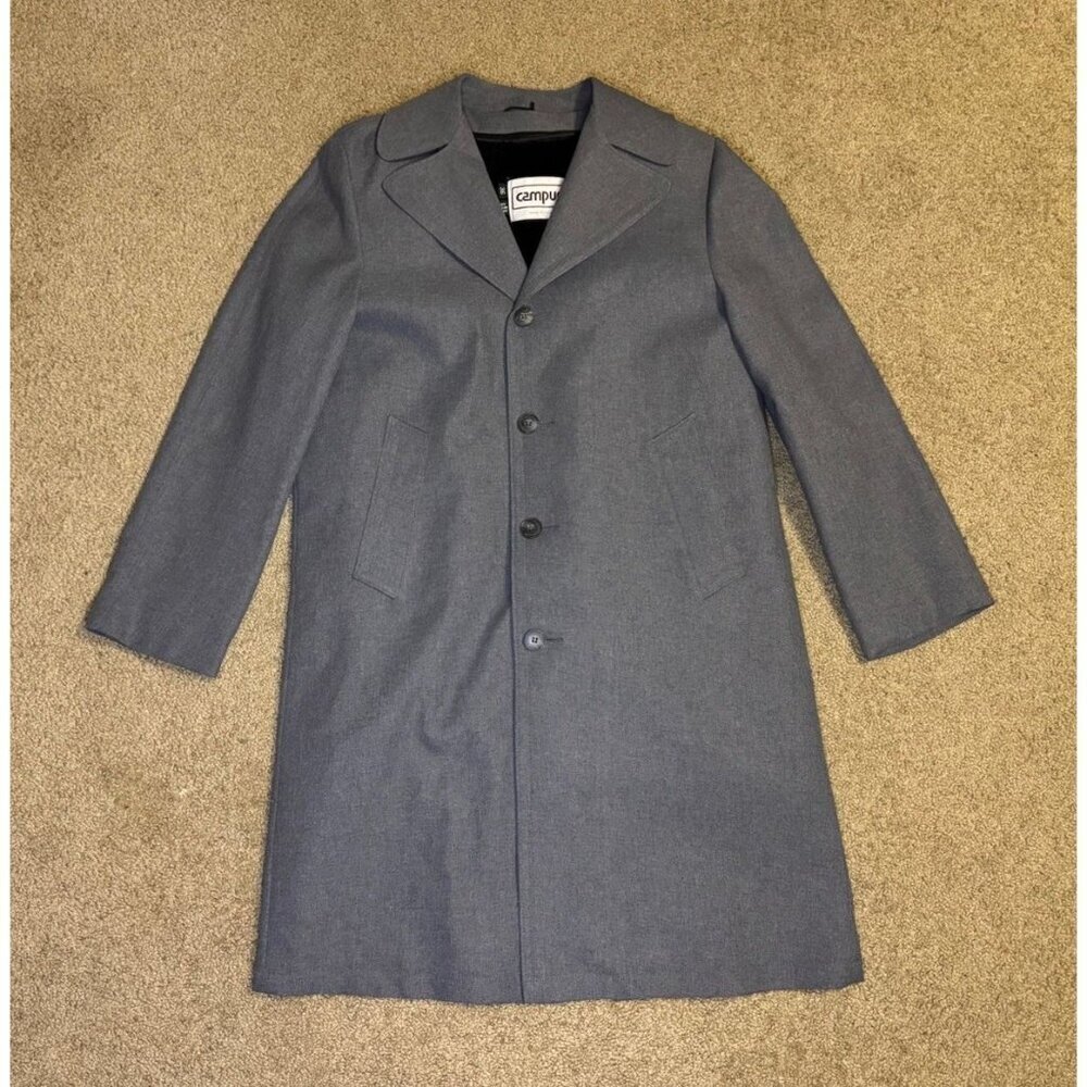 VTG CAMPUS Outerwear Mens 36 Coat Fur Lined Career Professional Preppy New York